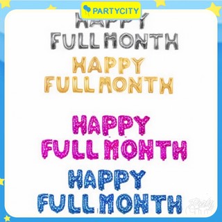 Bộ Bóng chữ Mừng Đầy Tháng Happy FullMonth