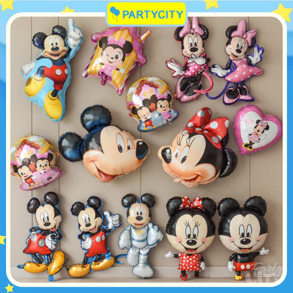 Bong Bóng Hình Chuột Mickey Minnie Trang Trí Sinh Nhật Cho Bé