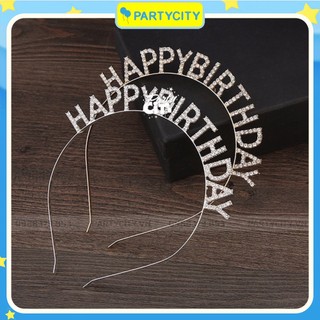 Bờm, Băng Đô Cài Tóc HAPPY BIRTHDA đính đá
