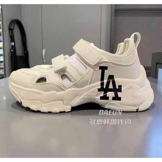 Giày mlb bigball chunky mask ny, giày mlb quai dán thể thao mlb nâu kem ny chunky new york yankees