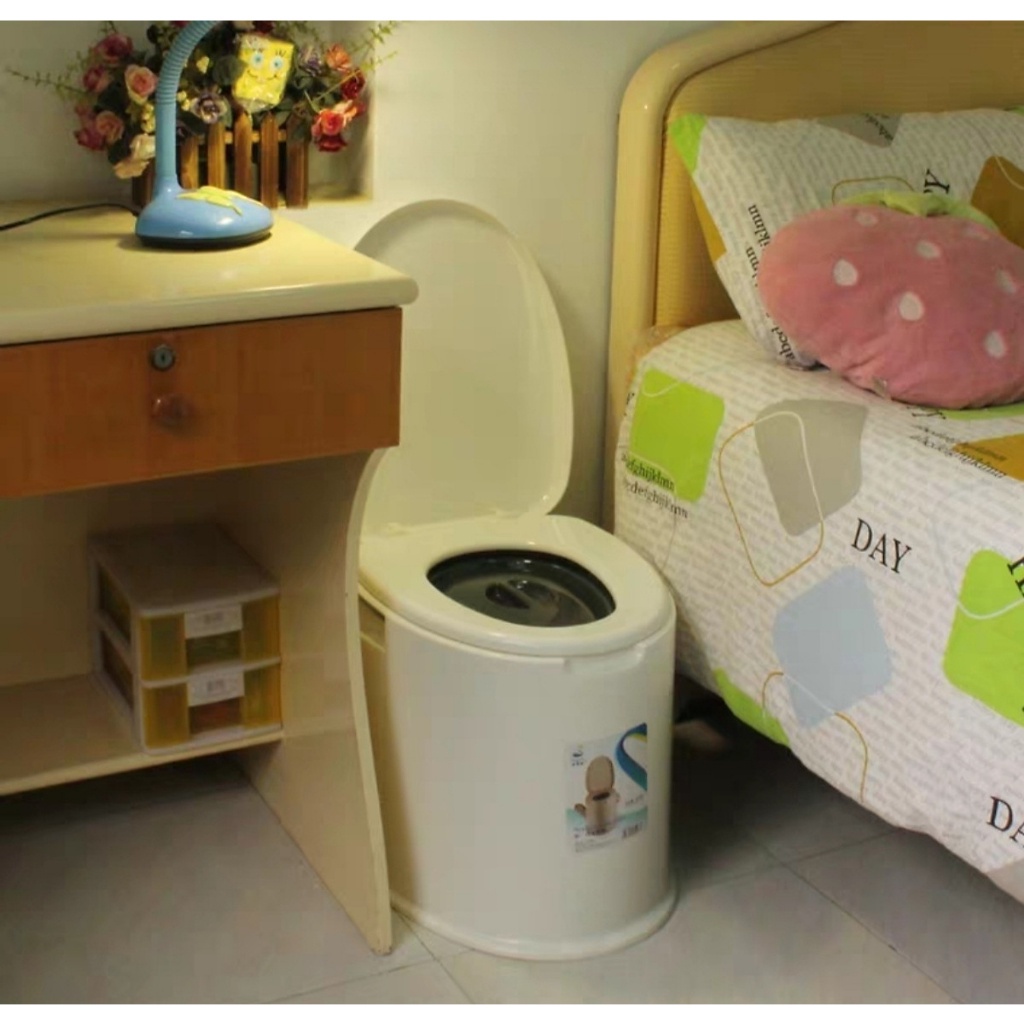 ✅ Bồn Cầu Nhựa Di Động Sugali | Bô Vệ Sinh Dành Cho Người Già, Người Bệnh, Bà Bầu, Trẻ Em  -VT0419