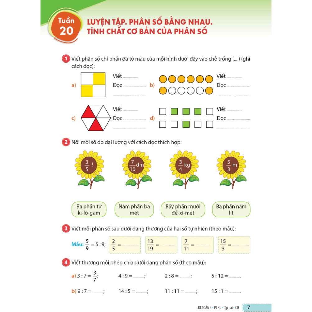 Sách Bài tập Toán 4 Tập 2 Phát triển năng lực