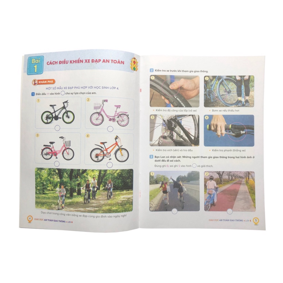 Sách Giáo dục an toàn giao thông Lớp 4