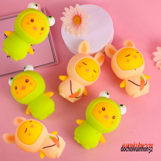 Squishy Ibloom Gấu Dâu