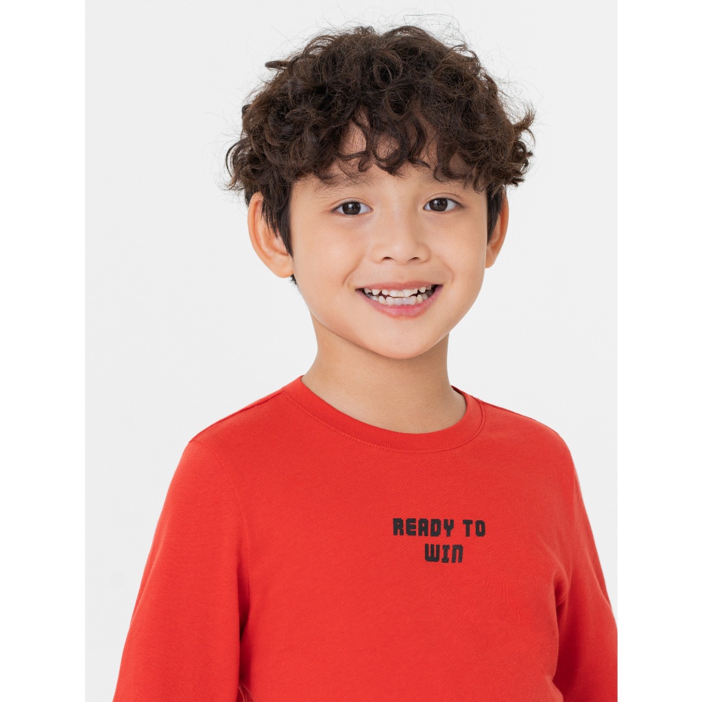 Áo phông dài tay bé trai CANIFA chất liệu 100% cotton mềm mại, thấm hút tốt, in họa tiết ngộ nghĩnh 2TL23W013