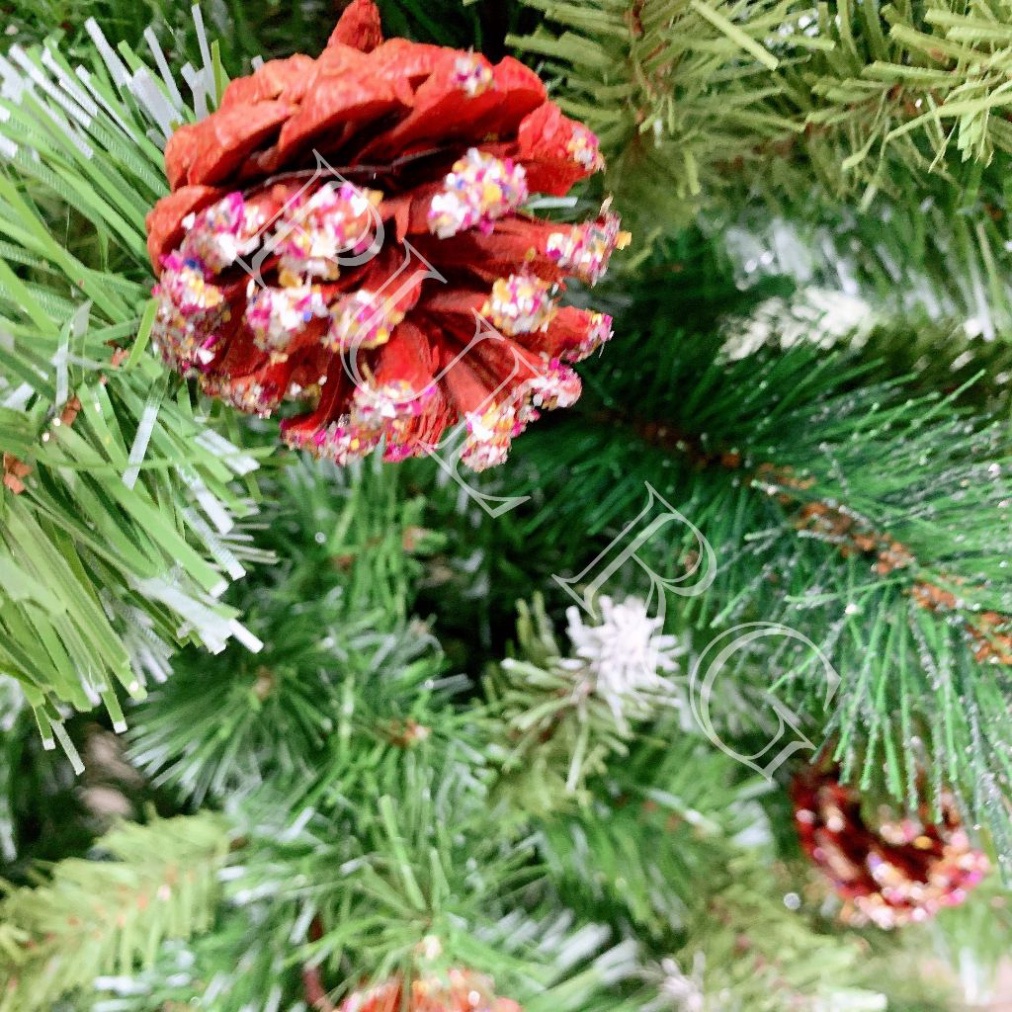Cây thông noel 1M2 - 1M5 - 1M8 - 2m1 3 LOẠI LÁ GẮN TRÁI THÔNG tán lá dày trang trí decor giáng sinh