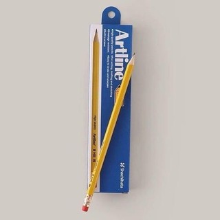 12 cây bút chì gỗ cao cấp hb có gôm - artline ep-hb