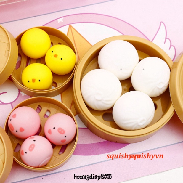 ⚡ BÁNH BAO⚡ Squishy Mochi Cute Mini blind box squishy mochi mềm - công cụ giải trí bóp giảm stress n