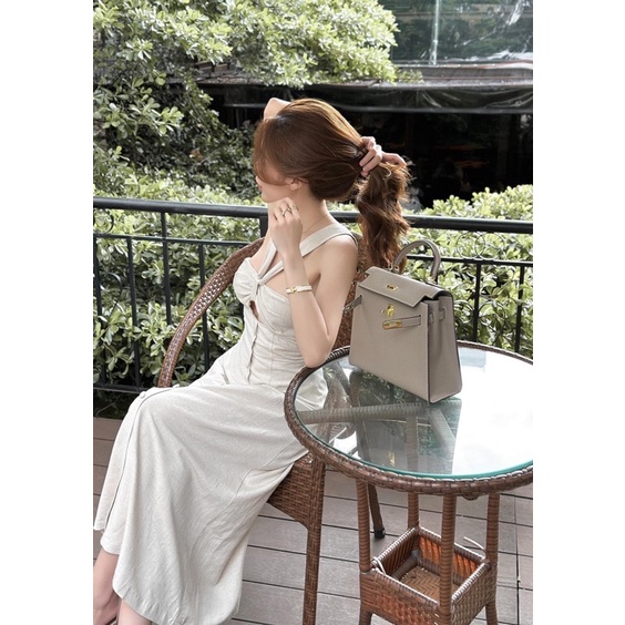 ĐẦM NUDE CỔ YẾM