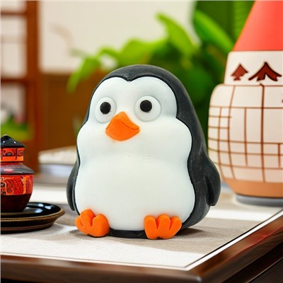 Xà Phòng Hình Chim Cánh Cụt Hoạt Hình Siêu Dễ Thương Chất Lượng Cao