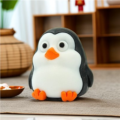 Xà Phòng Hình Chim Cánh Cụt Hoạt Hình Siêu Dễ Thương Chất Lượng Cao