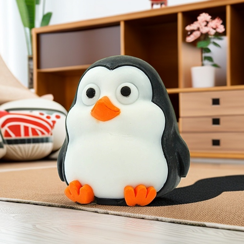 Xà Phòng Hình Chim Cánh Cụt Hoạt Hình Siêu Dễ Thương Chất Lượng Cao