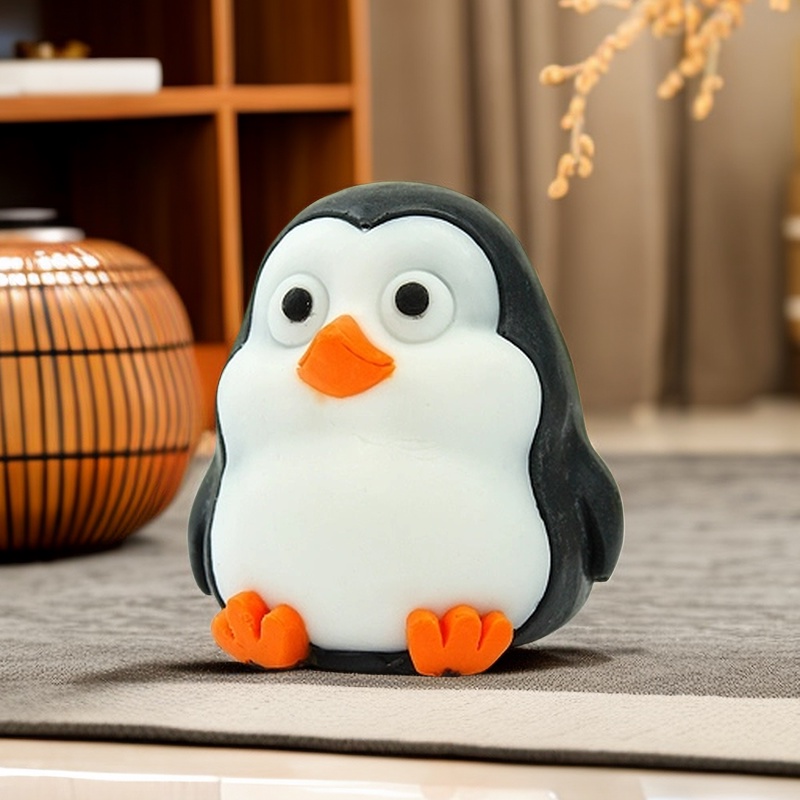 Xà Phòng Hình Chim Cánh Cụt Hoạt Hình Siêu Dễ Thương Chất Lượng Cao