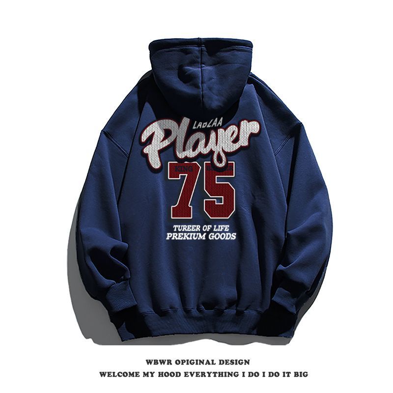 Áo Khoác Hoodie Vải Nỉ Dày Dặn Màu Đỏ Rượu Vang Phong Cách Hip Hop Đường Phố Mỹ Cho Nam ddffs.vn