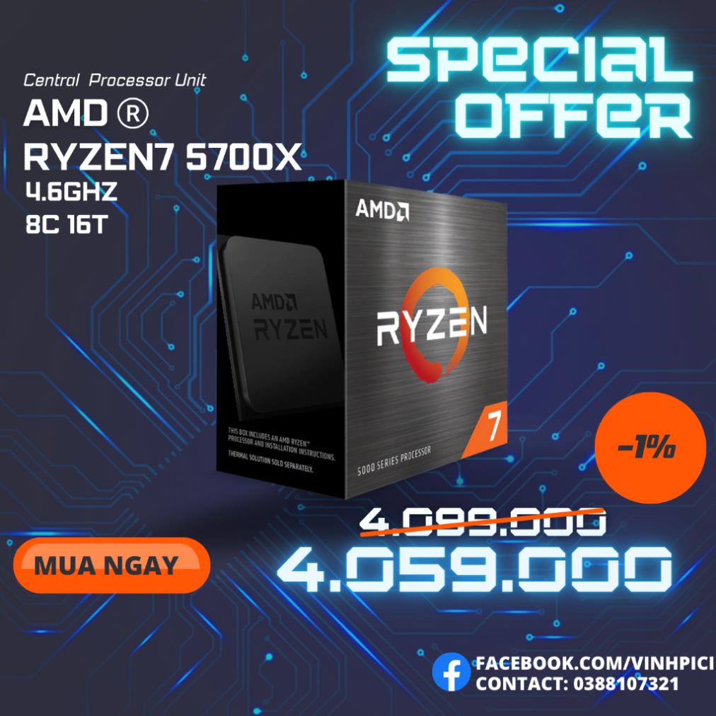 CPU AMD Ryzen 7 5700X