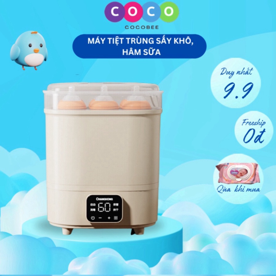 Máy Tiệt Trùng Sấy Khô Hâm Sữa COCOBEE Đun Và Hâm Nước Pha Sữa Tự Động