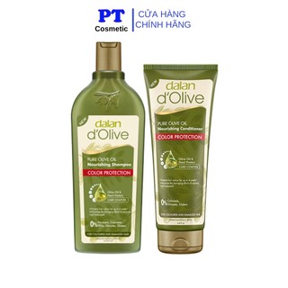 Dầu gội và dầu xả cho tóc nhuộm từ dầu oliu Dalan D’Olive Conditioner Color Protection