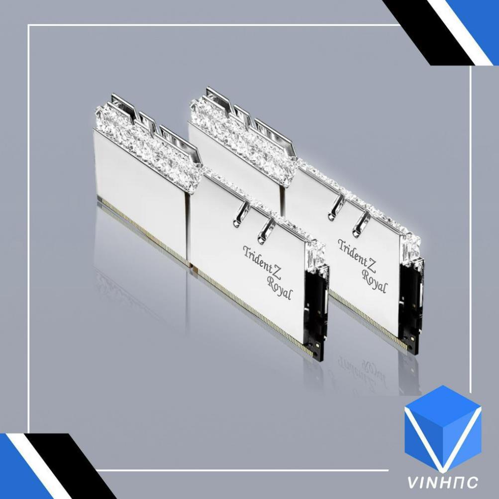 Ram G.SKILL Trident Z Royal Silver RGB 16GB 3600MHz DDR4  F4-3600C18D-16GTRS