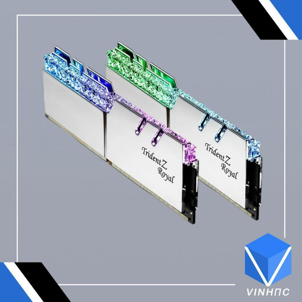 Ram G.SKILL Trident Z Royal Silver RGB 16GB 3600MHz DDR4  F4-3600C18D-16GTRS