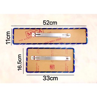 Khung biển số ô tô titan kích thước mẫu mới inox đẹp( đầy đủ bộ