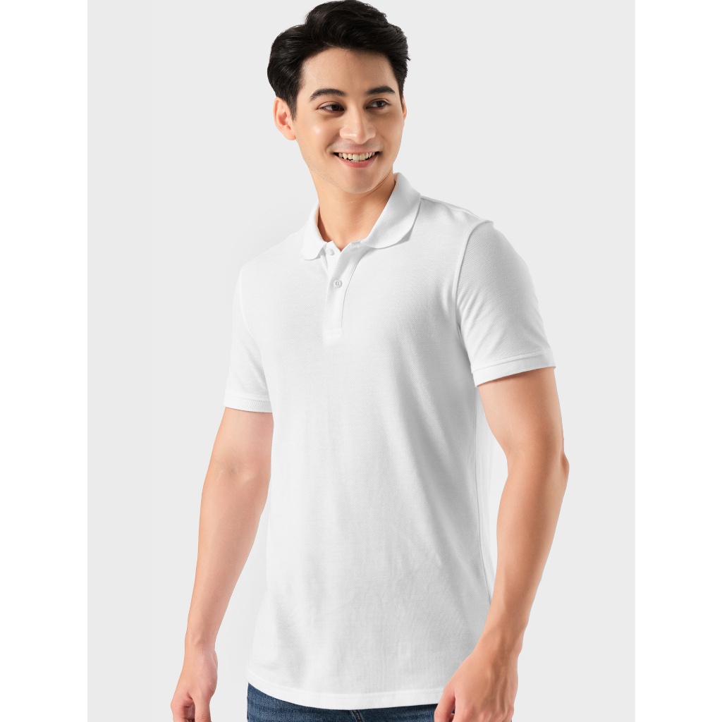 Áo polo nam CANIFA áo thun chất liệu lacoste cotton có cổ tay cộc 8TP22A003