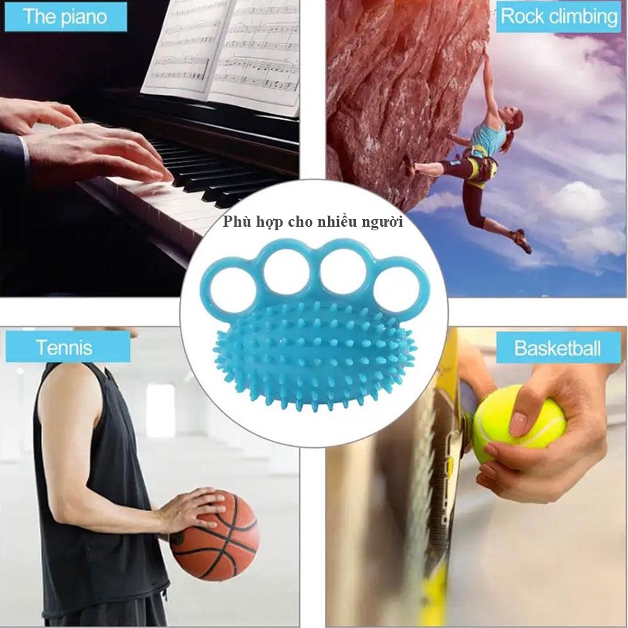 Xỏ ngón - Bóng gai banh tập tay ngón tay phục hồi chức năng - màu ngẫu nhiên