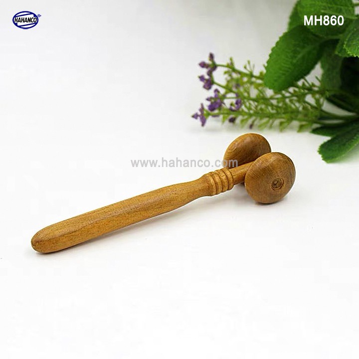 Cây Lăn Mát xa Mặt Mũi Bằng Gỗ thơm - kích thích các huyệt đạo Để Phòng & Trị Bệnh  HAHANCO