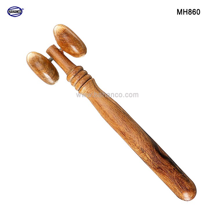 Cây Lăn Mát xa Mặt Mũi Bằng Gỗ thơm - kích thích các huyệt đạo Để Phòng & Trị Bệnh  HAHANCO