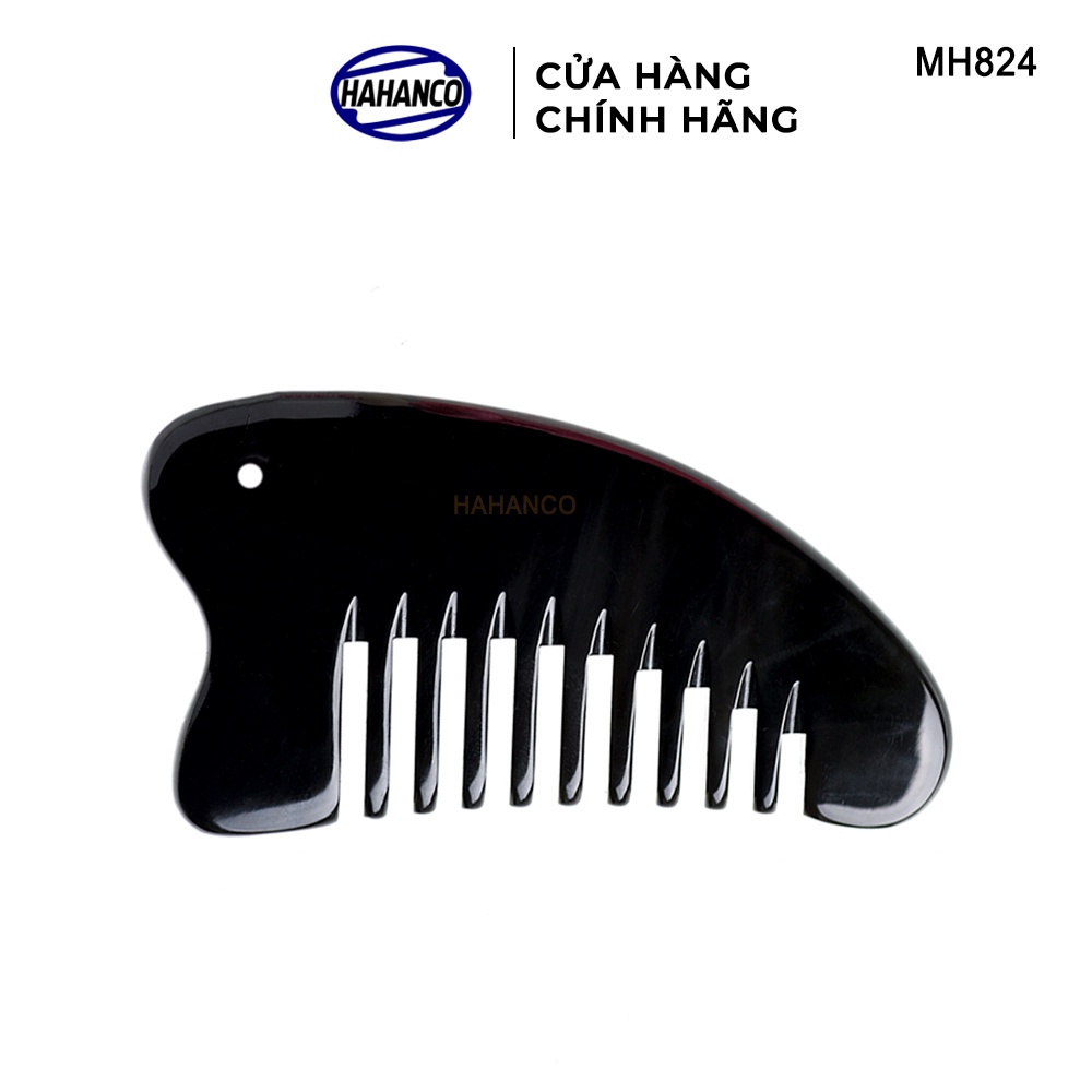 Lược Sừng Đen Cạo Gió Đa Năng HAHANCO Masssage Giúp Lưu Thông Khí Huyết - MH824