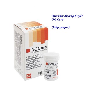 Que thử đường huyết ogcare hộp 50 que thử