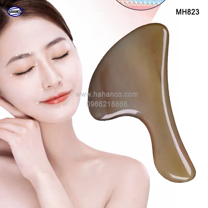 Dụng cụ mát xa sừng làm mịn da mặt và toàn thân /giúp lưu thông  khí huyết - HAHANCO MH823