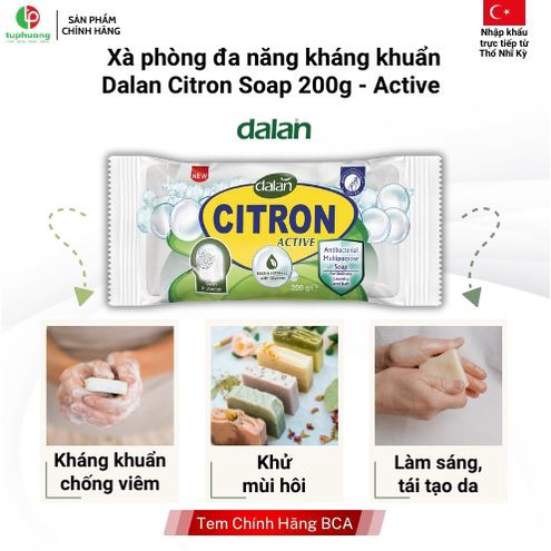 Xà Phòng Dalan Từ Quả Thanh Yên Dalan Citron Frais Soap 200g Chính Hãng