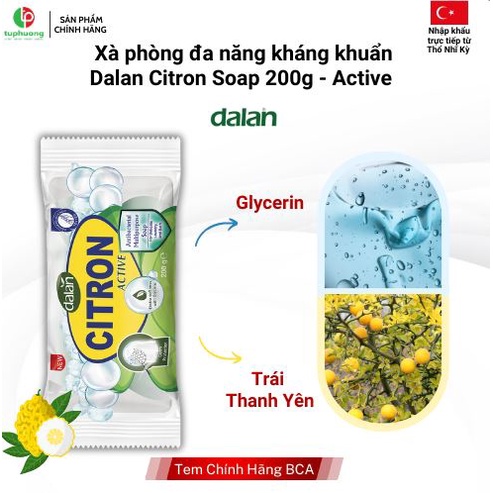 Xà Phòng Dalan Từ Quả Thanh Yên Dalan Citron Frais Soap 200g Chính Hãng