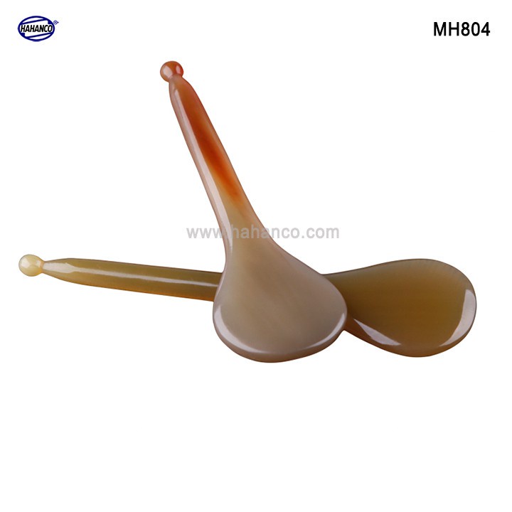 Cây Massage mặt bằng sừng đầu tròn đánh bay vết nhăn da  mặt HAHANCO MH804 Giúp lưu thông máu