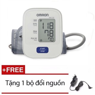 "Máy đo huyết áp và nhịp tim bắp tay OMRON HEM-7120 - Tặng Kèm Adapter - Bảo hành chính hãng DKSH 5 năm