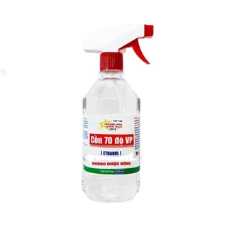 Cồn sát khuẩn 70 độ vĩnh phúc có vòi xịt 500ml hoặc 1 lít