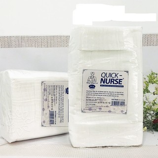 Bông Gòn y tế cắt sẵn Quick Nurse dùng cho sp (6x6cm) 500gr
