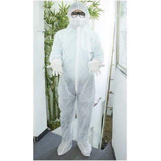 Bộ quần áo bảo hộ chống dịch cao cấp Bảo Thạch ( màu trắng)