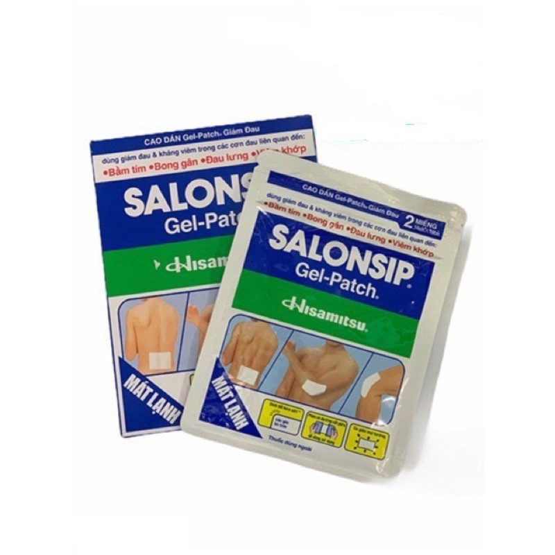 Miếng dán lạnh SALONSHIP ( túi 2 miếng) salonpas