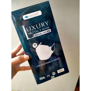 Khẩu Trang 4D Luxury Protect Sen Việt - Màu Trắng Hộp 30 cái