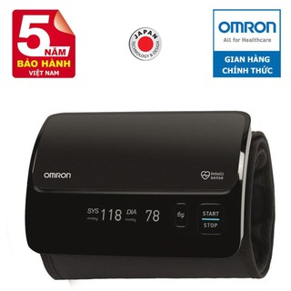 Máy đo huyết áp Omron HEM-7600T Siêu cao cấp, Kết nối Bluetooth, không dây, dễ sử dụng, 1 nút chạm