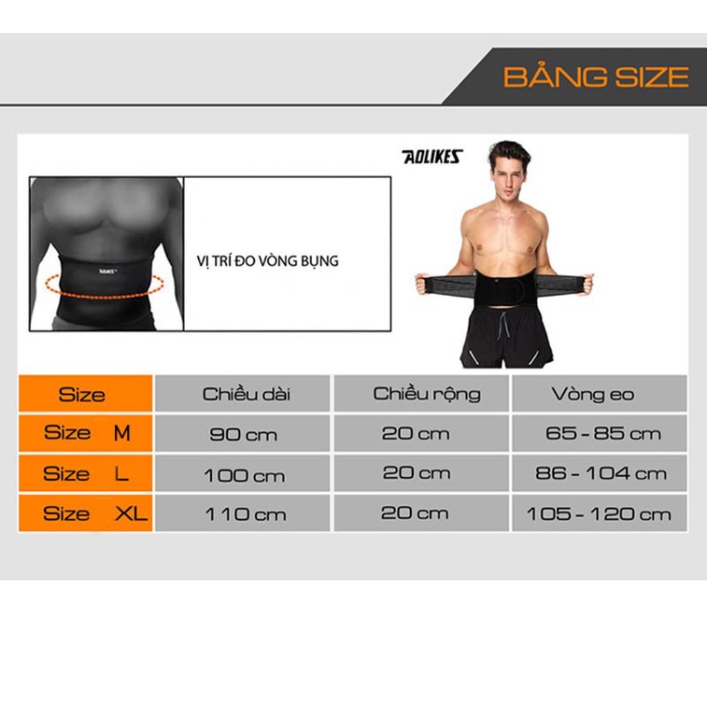 Đai Lưng Đá Nóng giảm đau, giảm mỡ Aolikes AL7997