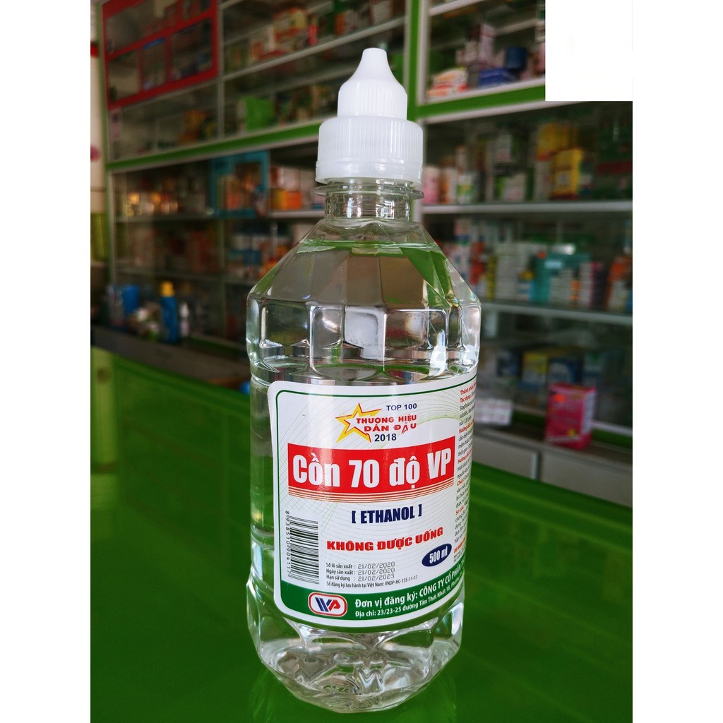 Cồn 70 Độ Vĩnh Phúc Chai 500ml