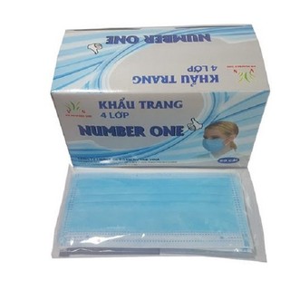Thùng 50 hộp khẩu trang y tế 4 lớp VN Number One - Trẻ em hộp 50 cái
