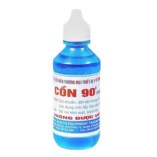 Cồn 90 Độ VP (Xanh) (60ml / Lốc 10 Chai)