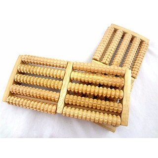 Bàn lăn chân gỗ Massage 5 hàng tiêu chuẩn