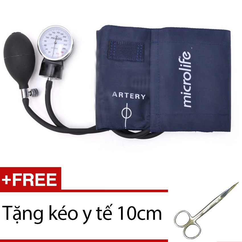 Máy đo huyết áp cơ Microlife AG1-20 + Tặng kéo y tế 10cm