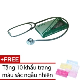 Ống nghe tim phổi alpk2 ft 801 + tặng 10 khẩu trang màu sắc ngẫu nhiên
