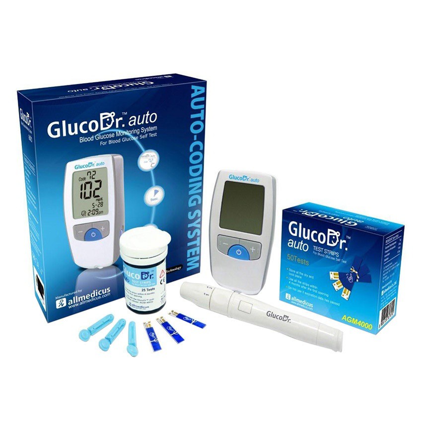 Máy đo đường huyết Gluco Dr Auto AGM 4000 (sản xuất tại Hàn Quốc BH trọn đời)