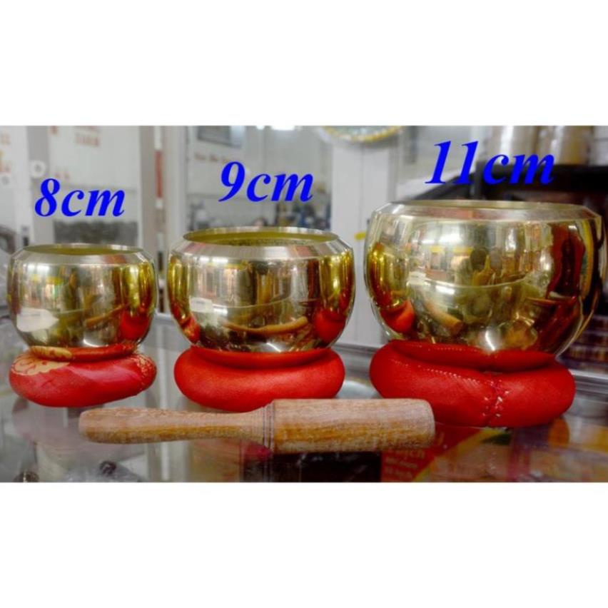 Chuông Huế tụng Kinh bằng đồng đường kính nhiều kích cỡ - Chuông đồng tụng kinh Huế rẻ vô địch